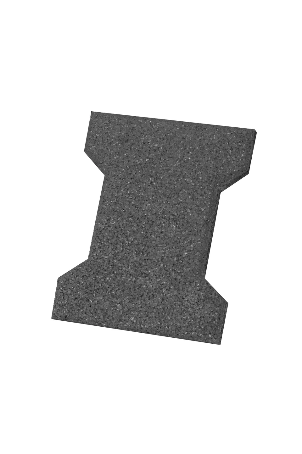 Behaton recycled rubber paver in graphite grey