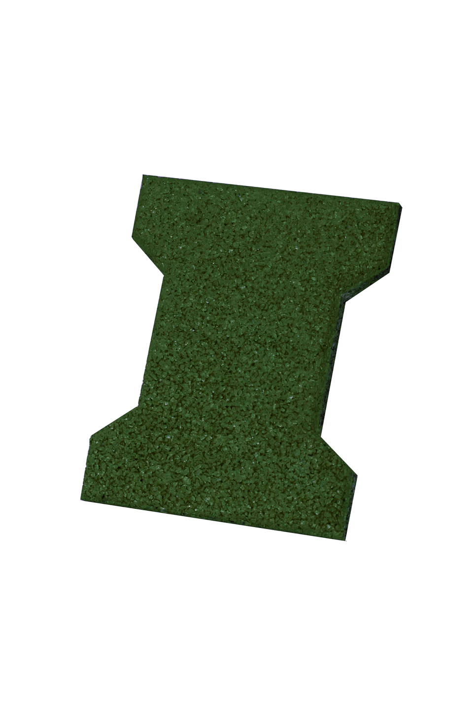 Behaton recycled rubber paver in green