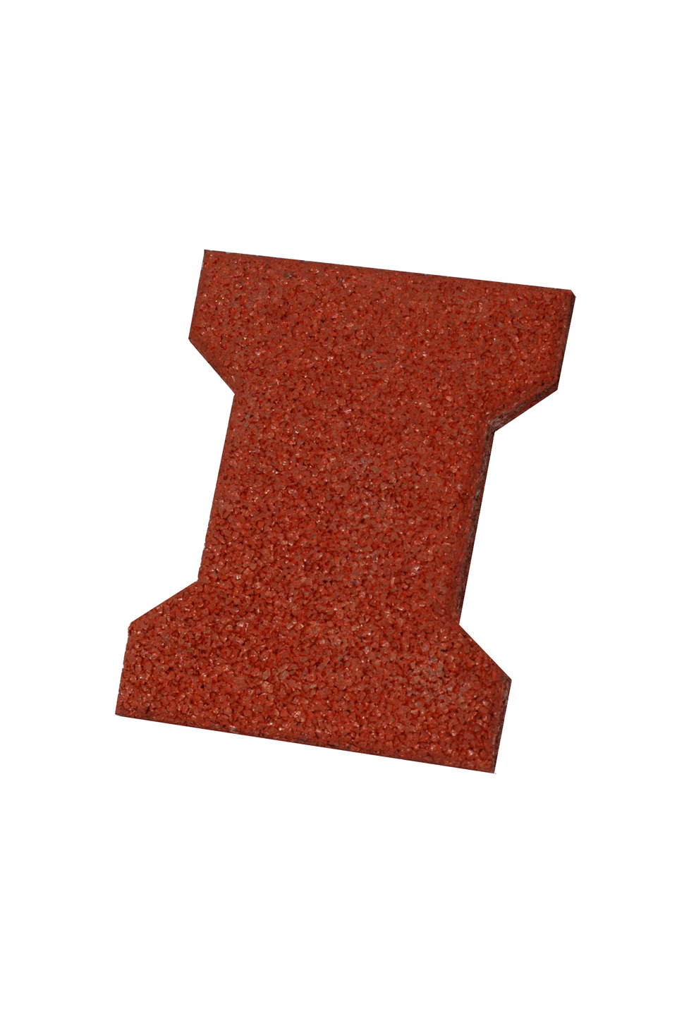 Behaton recycled rubber paver in terracotta